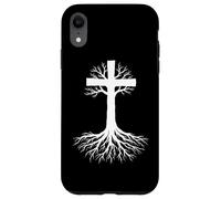 Christian Cross With Tree & Roots Symbol For A Believer Case for iPhone XR
