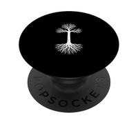Christian Cross With Tree & Roots Symbol For A Believer PopSockets Adhesive PopGrip
