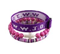 Christian Cross WWJD Stretch Bracelets WWJD Cross Crystal Beads Braided Rope Bracelet Handmade Adjustable Christian What Would Jesus Do Wristbands for Women Men Religious Jewelry Gifts, M, Stone, no