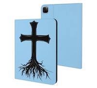 Christian Crosss Roots Jesues Tablet Case Compatible with IPAD Pro 20/21/22(11in) Protective Case Cover Tablet Stand Cover