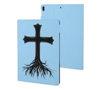 Christian Crosss Roots Jesues Tablet Case Compatible with ipad Pro/ipad Air3(10.5in) Protective Case Cover Tablet Stand Cover