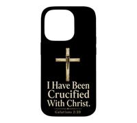 Christian Crucified With Christ Galatians 2:20 Gift Case for iPhone 14 Pro