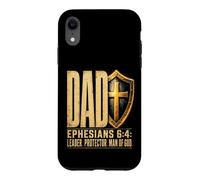 Christian Dad Leader Protector Man Of God Ephesians 6:4 Case for iPhone XR