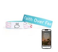 Christian Daily Bible Verse Bracelets: Scan Wearable Scripture Christian Bracelet for Men Women - Faith Prayer Gospel Wristbands Daily Bible Verse Bracelet God Jesus Wrist Band Religious Gifts for Men