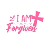 Christian Designs Vinyl Wall Decals 47.6x86cm Waterproof Pink