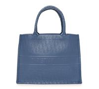 Christian Dior Book Tote Oblique Calfskin Leather Bag - Blue