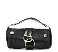 Christian Dior Flight Mini Clutch Calfskin Leather Bag - Black