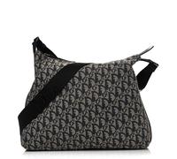 Christian Dior Monogram Messenger Trotter Coated Canvas Bag - Black