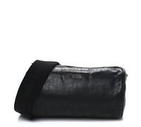 Christian Dior Perforated Oblique Roller Messenger Calfskin Leather Bag - Black