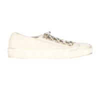 Christian Dior Women's Preloved Walk'N'Dior Sneakers in White Cotton Canvas | Size: 6