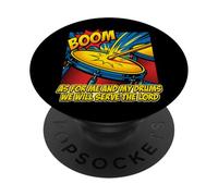 Christian Drummer Me And My Drums We Will Serve The Lord PopSockets Adhesive PopGrip