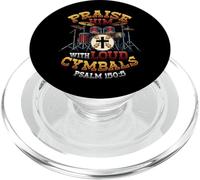 Christian Drummer Praise Him With Loud Cymbals PopSockets PopGrip for MagSafe