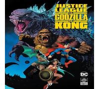 Christian Duce Justice League vs. Godzilla vs. Kong Hardback Book in White Christian Duce White