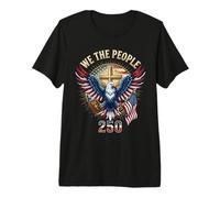 Christian Eagle America 250 Years One Nation Under God Gift Premium T-Shirt
