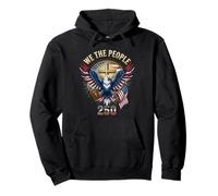 Christian Eagle America 250 Years One Nation Under God Gift Pullover Hoodie