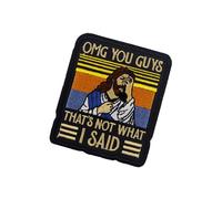 Christian Embroidery - Detailed Religious Applique Emblem, Sacred Faith Artwork | Devotional Clothing Decoration for Backpacks Jackets Jeans Hats Everyday Wear