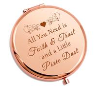 Christian Encouragement Gifts Compact Makeup Mirror Faith Inspirational Gifts Motivational Gifts for Daughter Bff Faith Gifts for Girls Travel Makeup Mirror Religious Gifts Friendship Birthday Gifts