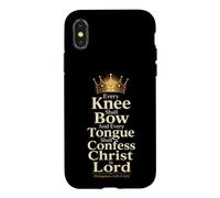 Christian Every Knee Shall Bow Christ Is Lord Gift Case for iPhone X/XS