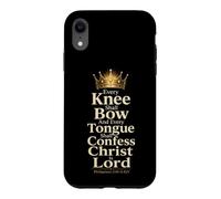 Christian Every Knee Shall Bow Christ Is Lord Gift Case for iPhone XR