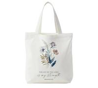 Christian Fabric Bag with the Word "THE JOY OF THE LORD is your strength" Tote Bag Women's Shopping Bag Gifts Tote Bags Cotton Bag Christian Gifts 40 x 35 cm Fabric Bag Printed