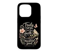 Christian Faith As Small As A Mustard Seed Matthew 17:20 Case for iPhone 15 Pro
