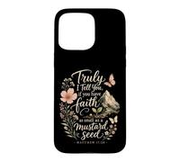 Christian Faith As Small As A Mustard Seed Matthew 17:20 Case for iPhone 15 Pro Max