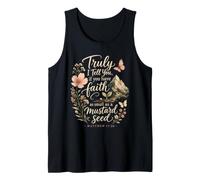 Christian Faith As Small As A Mustard Seed Matthew 17:20 Tank Top