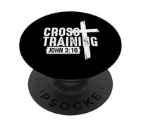 Christian Faith Believe, The Word of God, Cross Training PopSockets Adhesive PopGrip