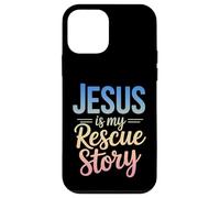 Christian Faith Bible Jesus Is My Rescue Story Case for iPhone 12 mini