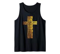 Christian Faith Bible Scripture God Loved the World Cross Tank Top