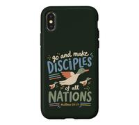 Christian Faith Bible Verse Duck Mission Humor Case for iPhone X/XS