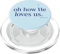 Christian Faith Bible Verse Ephesians Jesus Love Cross PopSockets PopGrip for MagSafe