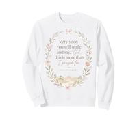 Christian Faith Bible Verse Philippians Prayer Floral Sweatshirt