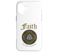 Christian Faith Can Move Mountains Celtic Knot Symbol Case for iPhone 16 Plus