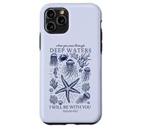 Christian Faith Deep Ocean Waters Isaiah 43 2 Scripture Case for iPhone 11 Pro
