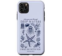 Christian Faith Deep Ocean Waters Isaiah 43 2 Scripture Case for iPhone 11 Pro Max