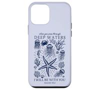 Christian Faith Deep Ocean Waters Isaiah 43 2 Scripture Case for iPhone 12 mini