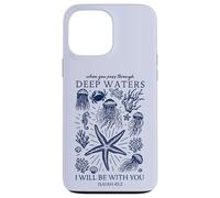 Christian Faith Deep Ocean Waters Isaiah 43 2 Scripture Case for iPhone 13 Pro Max