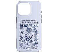 Christian Faith Deep Ocean Waters Isaiah 43 2 Scripture Case for iPhone 16 Pro