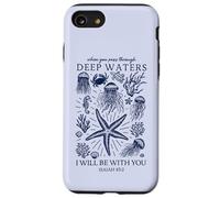 Christian Faith Deep Ocean Waters Isaiah 43 2 Scripture Case for iPhone SE (2020) / 7 / 8