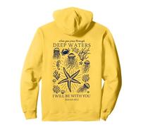 Christian Faith Deep Ocean Waters Isaiah 43 2 Scripture Pullover Hoodie