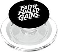 Christian Faith Fueled Gains Gym Fitness Motivation PopSockets PopGrip for MagSafe
