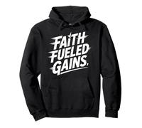 Christian Faith Fueled Gains Gym Fitness Motivation Pullover Hoodie