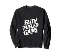 Christian Faith Fueled Gains Gym Fitness Motivation Sweatshirt