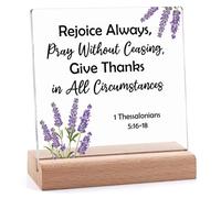 Christian Faith Gift Desk Decor Signs Scripture Gifts Religious Bible Verse Quotes Gift for Christian Motivational Encouragement Gifts for Prayers Sister Brother Mother Daughter Friends Goddaughter