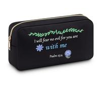 Christian Faith Gifts for Women Cosmetic Bag Encouragement Inspirational Religious Presents for Friend Spiritual Faith Bible Verse Makeup Pouch for Mum Wife Daughter Double Side Print Toiletry Bag