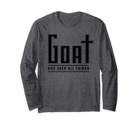 Christian Faith GOAT God Over All Things Funny Religious Long Sleeve T-Shirt