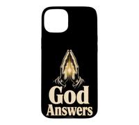 Christian Faith God Answers Prayer Religious Gift Case for iPhone 15 Plus