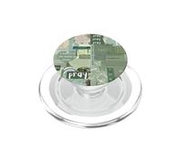 Christian Faith Green Jesus Quotes Cross Collage Bible Verse PopSockets PopGrip for MagSafe