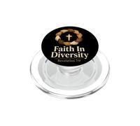 Christian Faith In Diversity Revelation 7:9 Religious Gift PopSockets PopGrip for MagSafe